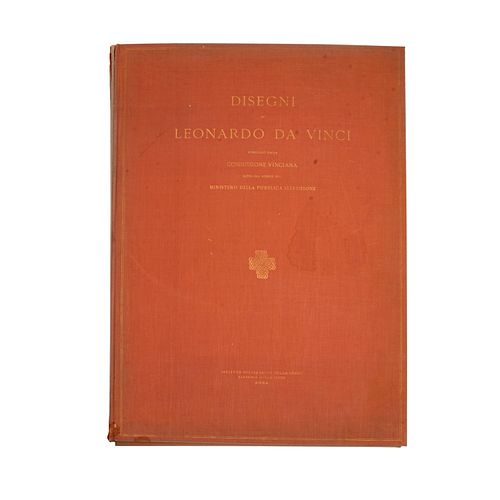 Venturi, Adolfo (Introducción). Disegni di Leonardo Da Vinci. Roma; Ministerio della Pubblica Istruzione. Ca. 1940. En carpeta.
