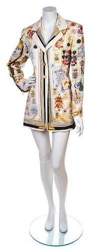 An Hermes Multicolor Silk Jacket,