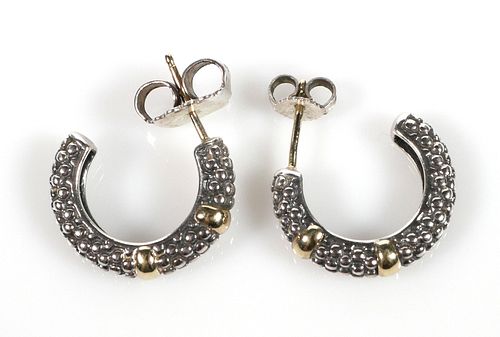LAGOS CAVIAR 18k Gold Sterling Earrings