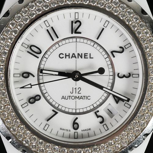 CHANEL J12 White Ceramic Automatic Watch 