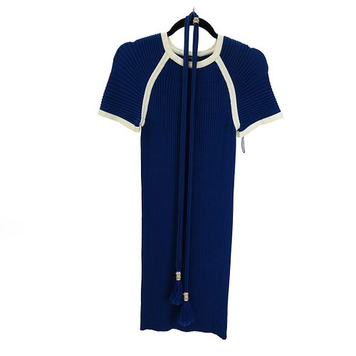 Chanel Blue Dress with Matching Belt