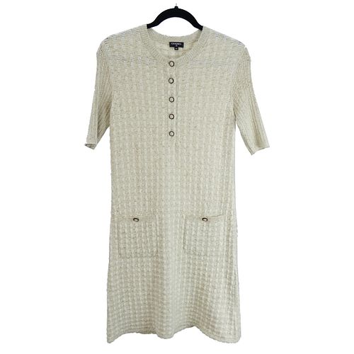 Chanel Short Sleeve Dress with Pockets