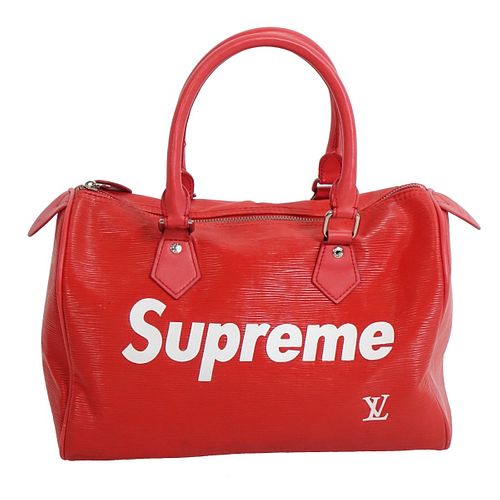Faux Louis Vuitton Supreme Speedy sold at auction on 3rd February