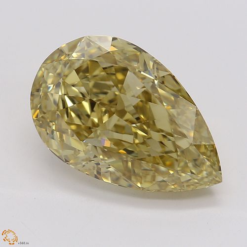 3.03 ct, Natural Fancy Brownish Yellow Even Color, VS2, Pear cut Diamond (GIA Graded), Unmounted, Appraised Value: $42,400 