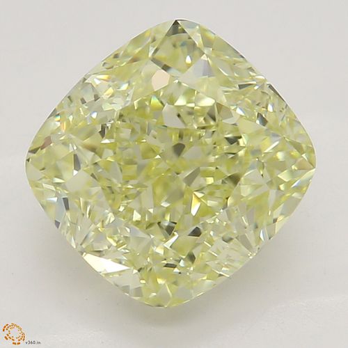 2.21 ct, Natural Fancy Light Yellow Even Color, VS1, Cushion cut Diamond (GIA Graded), Unmounted, Appraised Value: $25,100 