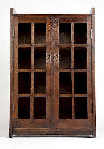 A Gustav Stickley oak bookcase no. 716