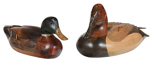 Two Contemporary Signed Decoys, Taber and Kyle