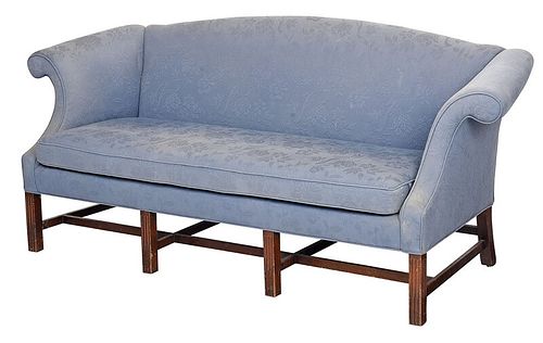 Newport Chippendale Style Mahogany Sofa