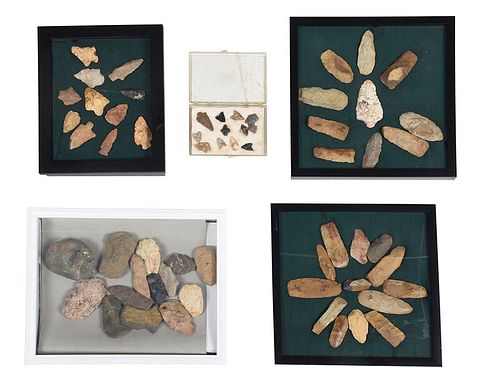 Collection of Native American Stone Artifacts