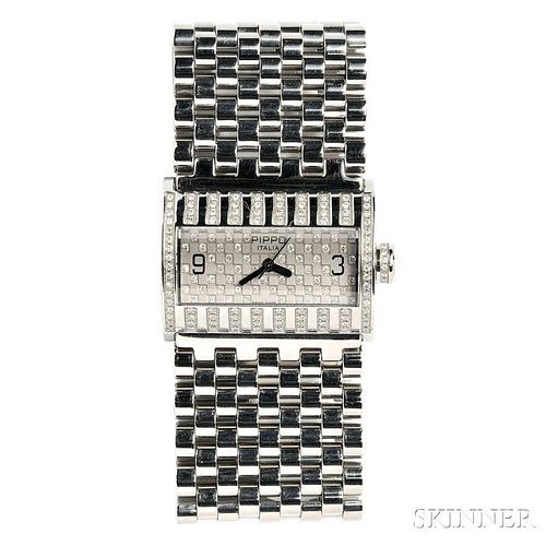 Lady's Stainless Steel and Diamond "Luxury" Wristwatch, Pippo Italia