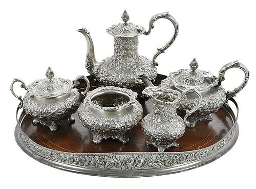 Jacobi & Jenkins Sterling Tea Service and Tray