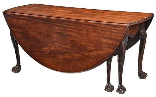 Extremely Fine George II Mahogany Drop Leaf Table