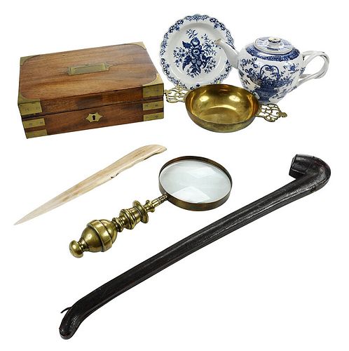 Seven British/Chinese Export Table Items