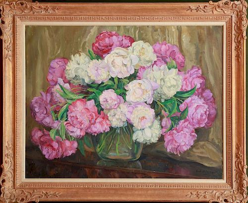 GEORGE LAURENCE NELSON (1887-1978): PEONIES