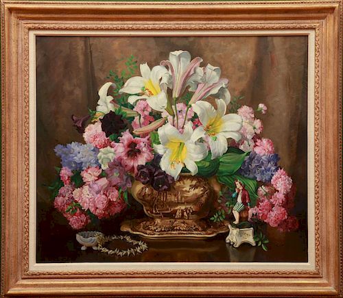GEORGE LAURENCE NELSON (1887-1978): ARRANGEMENT WITH REGAL LILIES