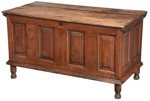Rare Southern William and Mary Paneled Chest