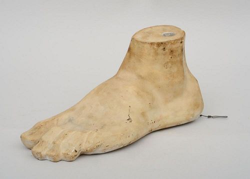 PLASTER MODEL OF A MALE FOOT