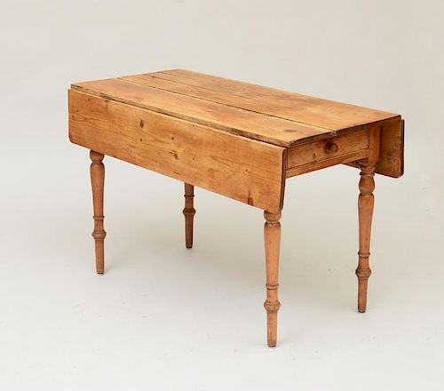 PROVINCIAL PINE DROP-LEAF DINING TABLE