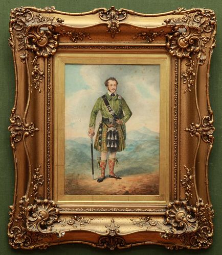 ATTRIBUTED TO JAMES HOWIE (act. 1816-1863): PORTRAIT OF A SCOTTISH GENTLEMAN