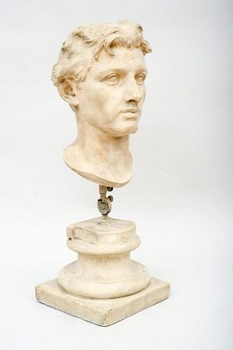 PLASTER BUST OF A MAN