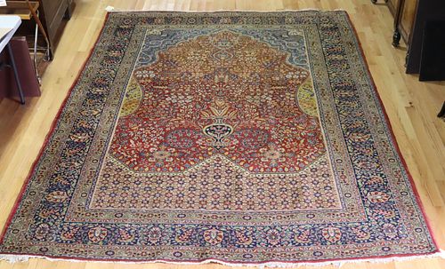 Antique and Finely Hand Woven Carpet.