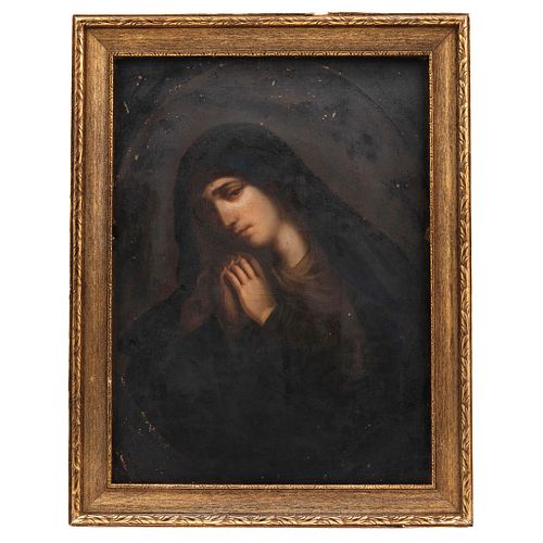 OUR LADY OF SOLITUDE, MEXICO, 18TH CENTURY, Oil on copper sheet