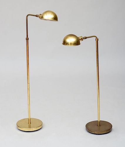 PAIR OF BRASS READING LAMPS