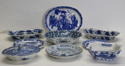 Lot Of Vintage Asian Blue And White Porcelains.
