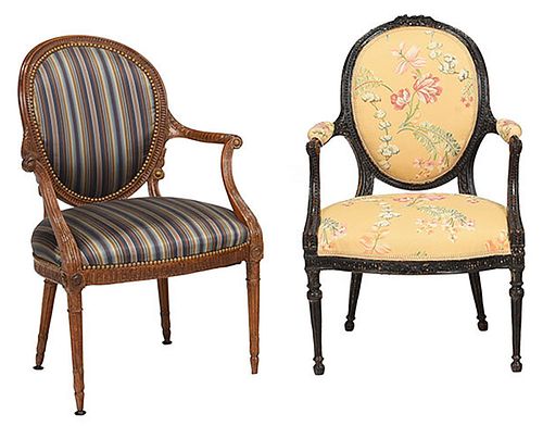 Two British Open Armchairs