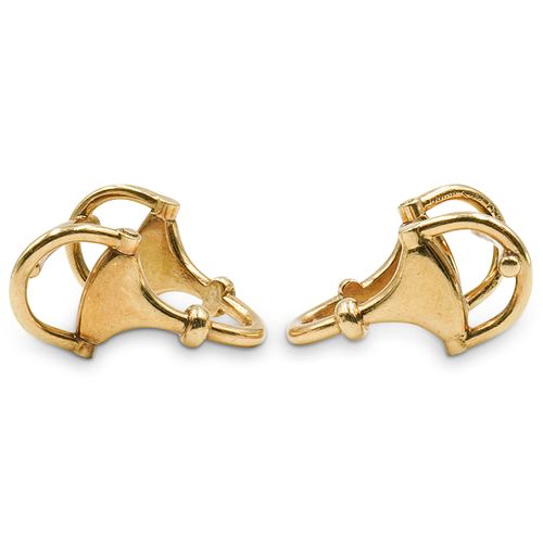 18k Gold Gucci Horsebit Cufflinks