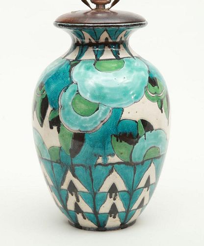 FRENCH ART DECO FAIENCE VASE