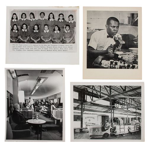 [PHOTOGRAPHS - OCCUPATIONAL]. A group of 8 occupational photographs featuring African Americans, comprising:  