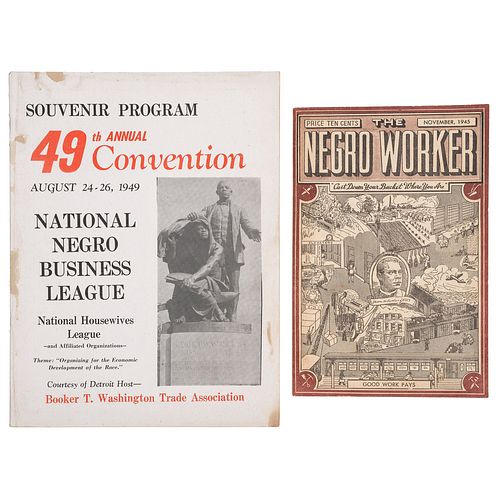 [TUSKEGEE INSTITUTE]. Souvenir Program 49th Annual Convention August 24-26, 1949 National Negro Business League. [Detroit?]: National Negro Business L
