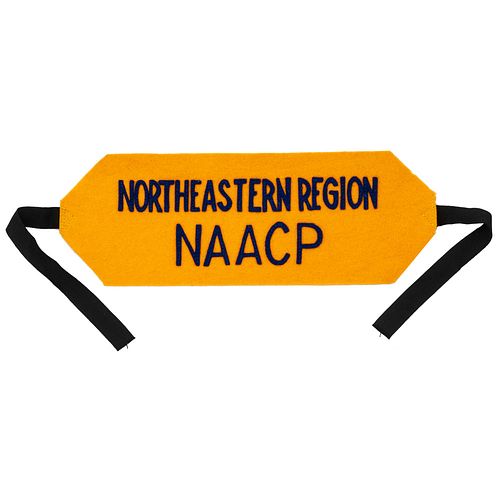 [CIVIL RIGHTS]. Northeastern Region NAACP Arm Band.  