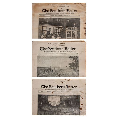 [TUSKEGEE INSTITUTE]. The Southern Letter. 3 issues (incomplete run). Tuskegee Institute, AL, 1917-1918. 