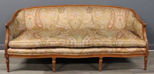 Louis XV Style Paisley Upholstered Down Filled