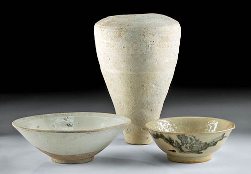 Group of 3 Chinese Song Dynasty Pottery Vessels