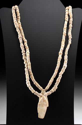 Nazca Double Strand Shell Bead Necklace