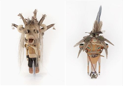 Two Hopi Kachinas - Brent Brokeshoulder, Ferris Satala
