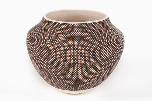 Acoma, Frederica Antonio, Polychrome Fine Line Jar