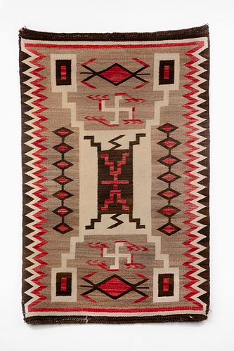 A Navajo Crystal Textile with Whirling Logs, ca. 1920