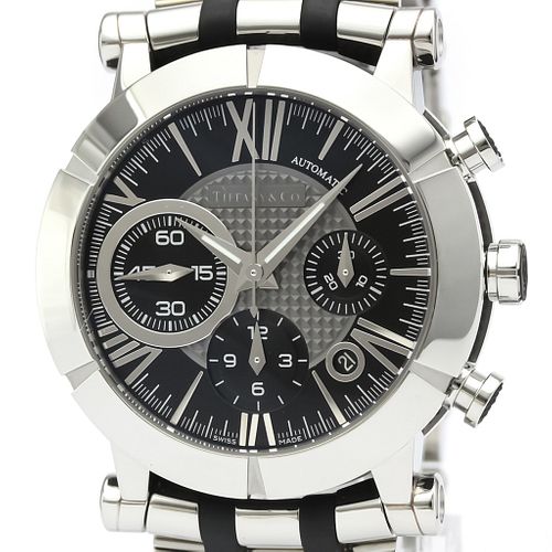 Tiffany Atlas Automatic Rubber,Stainless Steel Men's Sports Watch Z1000.82.12A10A00A