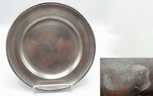 Pewter Plate by Ashbil Griswold