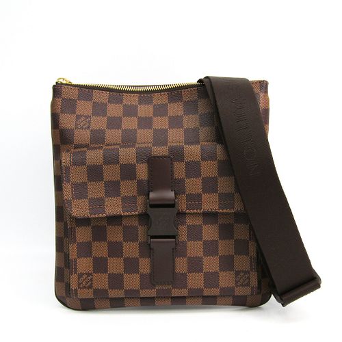 Louis Vuitton Damier Pochette Melville N51127 Unisex Shoulder Bag Ebene