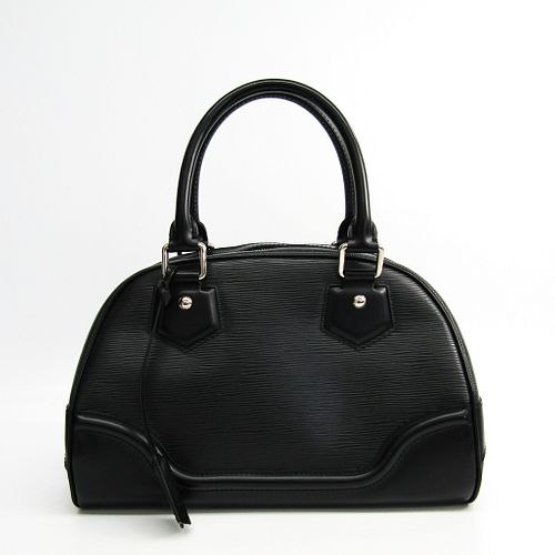 Louis Vuitton Epi Bowling Montaigne PM M59322 Women's Handbag Noir