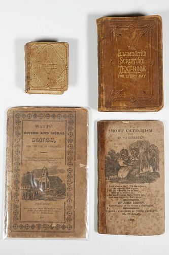(4) EARLY 19TH C. AMERICAN CHILDREN'S RELIGIOUS TEXT