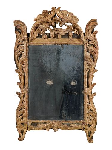A Regence Carved Giltwood Mirror