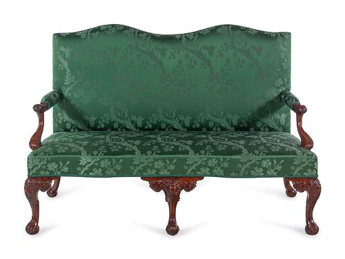A George III Carved Mahogany Sofa