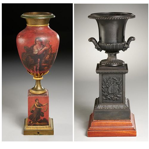 Continental Neo-Classical and empire style urns