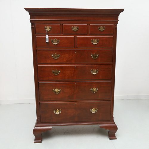 Henredon Chippendale style tall chest